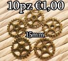 charms bronzo ciondoli steampunk ingranaggio 10pezzi €1,00