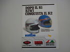 advertising Pubblicità 1979 CASCO INTEGRALE KIWI K2