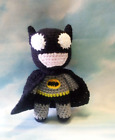 Pupazzo BATMAN -   Amigurumi - Uncinetto - fatto a mano - lavabile