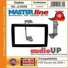 MASCHERINA RADIO 2 DIN FIAT DUCATO X250 DA 2006 KIT 7" RADIO CINA + STAFFE METAL