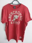 ABERCROMBIE & FITCH  MENS  XXL  2XL  RED  T SHIRT   GOOD USED CONDITION