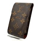 LOUIS VUITTON Etui  cigarette case Monogram  Brown M63024 Auth