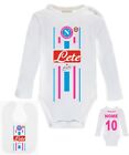 BODY NEONATO NAPOLI BIMBO PERSONALIZZATO BAVAGLINO (OPZIONALE) GIRL