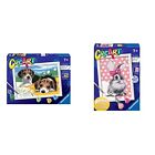 Ravensburger 28939 4 CreArt Serie D Cuccioli Jack Russell, Dipingere con (c6y)