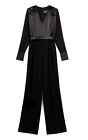 MAX MARA🔥 Salopette Elegante Black Silk Jumpsuit Tuta CAMINO IT36_F34_D32_UK4