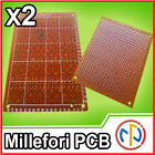 2X BASETTA MILLEFORI PCB SCHEDA 5x7CM costruzione prototipi