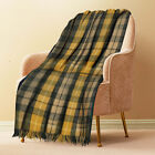 100% pure Wool large Blanket for beds, camping - 74x62"- Scottish tartans - Gift