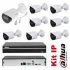 Kit videosorveglianza IP digitale DAHUA NVR 8 ch 4K + 8 Bullet IP 4 mpx esterno