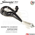 MARMITTA SCARICO SERPENTONE SIMONINI SILENZIATORE ALLUMINIO PIAGGIO VESPA T5 125