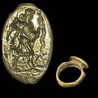 Raro anello legionario antico sigillo militare romano in bronzo - 15