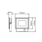 FARO FARETTI LED DA ESTERNO V-TAC 10W 20W 30W 50W 100W BIANCHI SMD GARANZIA