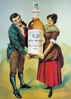 HAND IN HAND IRISH WHISKY POSTER PUBBLITÀ VINTAGE ANNI  50 DA COLLEZIONE 70x50