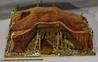 Presepio Tenda artigianale legno stoffa plastica L20 H7 P14