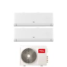 Climatizzatore Tcl Dual Split Inverter Breezein 9+18 Con Mt1821 R-32 Wi-Fi