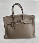 Hermes Birkin Bag 35 Togo Etoupe Palladium