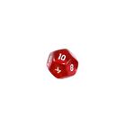 12-seitiger Cubo - Dodecaedro - W12 - Trasparente - Rosso