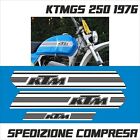 Adesivi in kristal KTM GS 250 1976 moto Blu