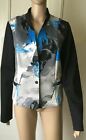 PENNY BLACK Jacket Jersey Woman, black blue color, size IT 48 DE 44 US 12 GB 16