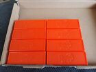 Spare Parts - 8x Jenga Orange Blocks - Acrylic Bricks Size 79mm x 26mm x 16mm