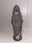 Lladro NAO 10” Tall Hooded Boy With Dog - RETIRED - 1982