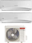 Ariston Climatizzatore Dual Split Inverter 9+12Btu A+/A PRIOS R32 DUAL 25/35UI