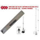 SIRIO SMA 108-550 NE ANTENNA IN ACCIAIO VHF O UHF VEICOLARE 108 … 550 MHz TARABI