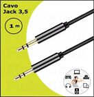 CAVO JACK 3.5 MM 1 METRO CAVETTO AUX MASCHIO AUDIO STEREO PER CASSE PC CUFFIE