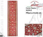 NOBILE Passatoia Classica Floreale Rosso con lavorazione meccanica 67X240 cm Q9