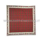 Centrotavola quadrato tovaglietta tartan scozzese natale TRAIN  85x85cm