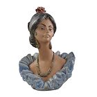 Lladro Figurine, Gres, 2078, Lola Rose, Women’s Head, Bust