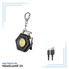 Mini Torcia LED: Keychain Multifunzionale 1800LM USB COB