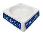 Posacenere Bacardi in Ceramica Bianco e Blu