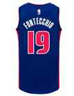 CANOTTA/JERSEY DA COLLEZIONE-BASKET NBA-DETROIT PISTONS-FONTECCHIO-BLU