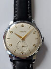 ZENITH-SPORTO-ANNI 50-MANUALE-CALIBRO 126-TUTTO ACCIAIO-FIRMATO-OVERSIZE-37 MM