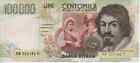 1988: ITALIA REP. Banconota - 100000 LIRE "CARAVAGGIO" 2° Tipo