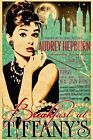 Poster Manifesto Cinema Film Colazione da Tiffany Audrey Hepburn Stampa 32x47 Cm