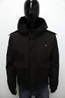 BLAUER Uomo Taglia XL Giubbotto Marrone Giubbino Invernale Coat Jacket Logo Man