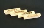 Spare Parts - 4x Jenga Blocks - Wooden Blocks - Size 81mm x 27mm x 14mm - VGC