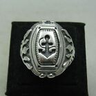 Stylish Genuine Sterling Silver Men s Ring Stamped Solid 925 Anchor Handmade