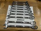 Snap-on Tools NEW 10pc 10mm to 19mm Reversible Ratcheting Wrench Set SOXRRM710A