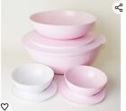 Tupperware Set Allegra bianco rosa 5 pz