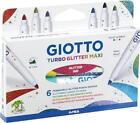 Pennarelli Giotto turbo glitter maxi confezione da 6