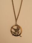 Golden Coloured Mocking Jay Hunger Games Merchandise Necklace