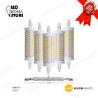 LAMPADINA LED 10W X5 AC 220V R7S 118MM SMD2835 SUPER LUMINOSA LUCE CALDA 3000K