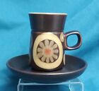 Denby Arabesque Small Coffee Cup and Saucer