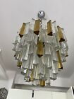 LAMPADARIO  MURANO TRILOBI " VENINI " CHANDELIER 60 s