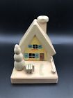 German Smoker House Incense Burner Vintage Wood cottage Christmas Village