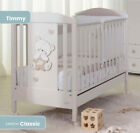 Coccolissimi Lettino Culla Neonato in Legno Ruote Bianco Tortora - Timmy Classic