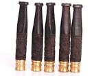 Ebony engraved flower Reusable Cleanable Smoke Tobacco Filter Cigarette Holder