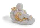 Lladro 01007087 Baby Jesus Nativity Figurine. Golden Lustre New